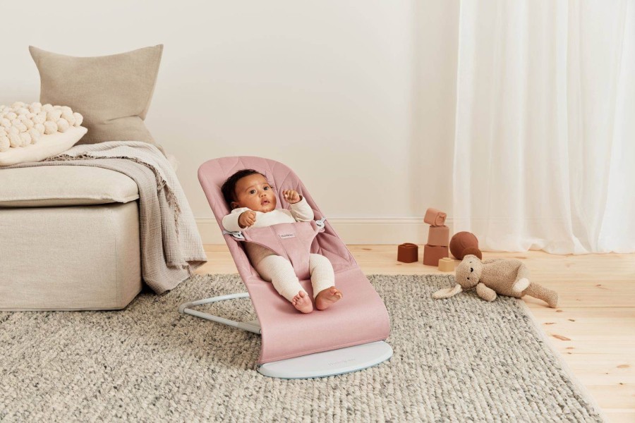 BABYBJORN - leżaczek BLISS WOVEN, Petal Quilt, Dusty Pink