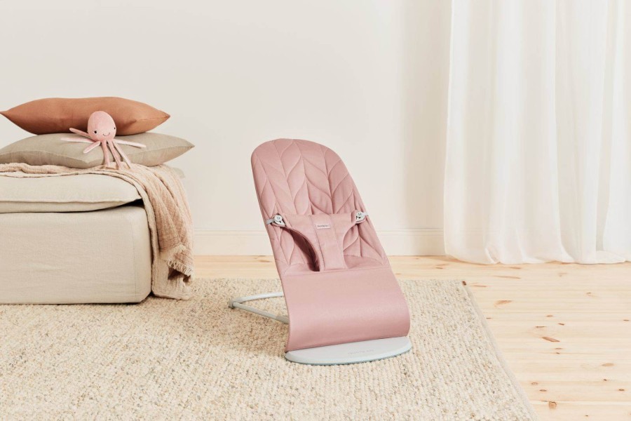 BABYBJORN - leżaczek BLISS WOVEN, Petal Quilt, Dusty Pink
