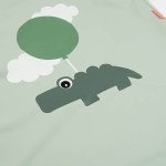 Wodoodporny fartuszek dla dziecka Happy Clouds Green / Done by deer