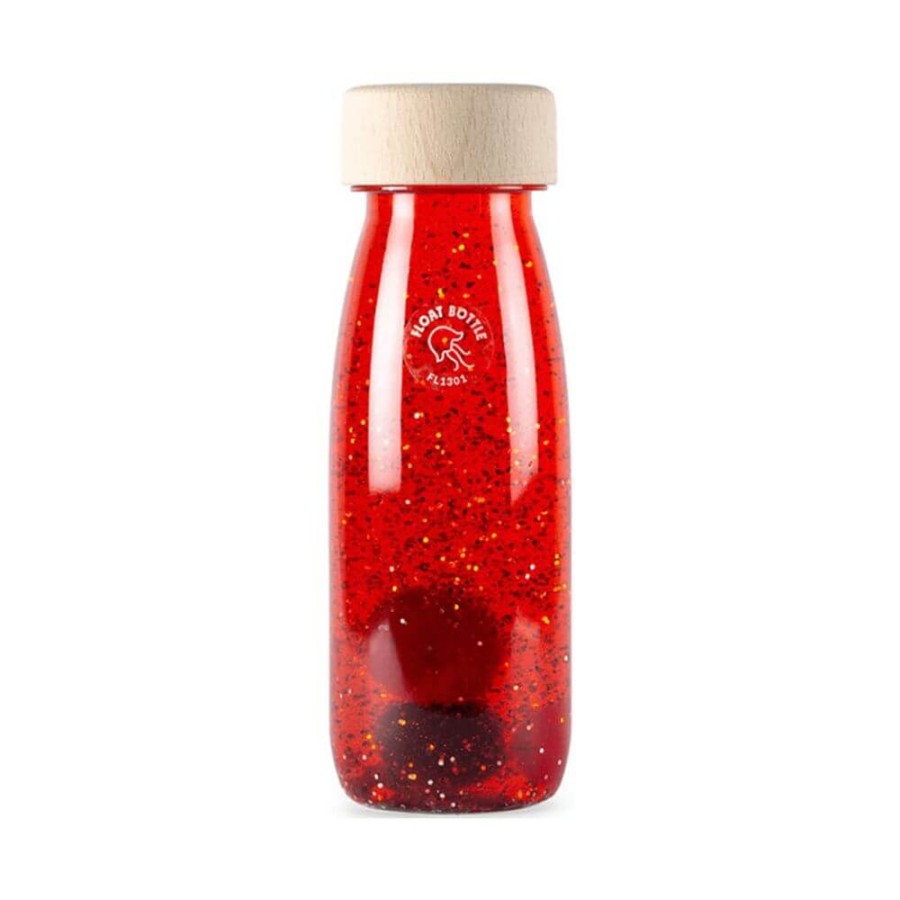 Butelka sensoryczna FLOAT czerwona / Petit Boum