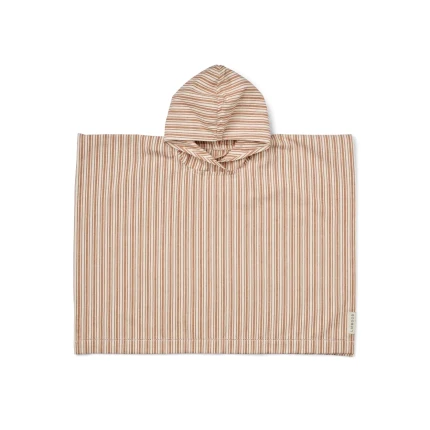 Ponczo Roomie stripes 1971: Tuscany rose, Creme de la creme / Liewood