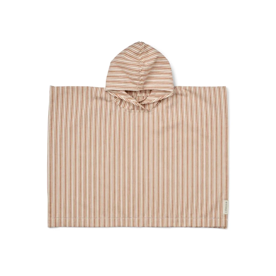 Ponczo Roomie stripes 1971: Tuscany rose, Creme de la creme / Liewood