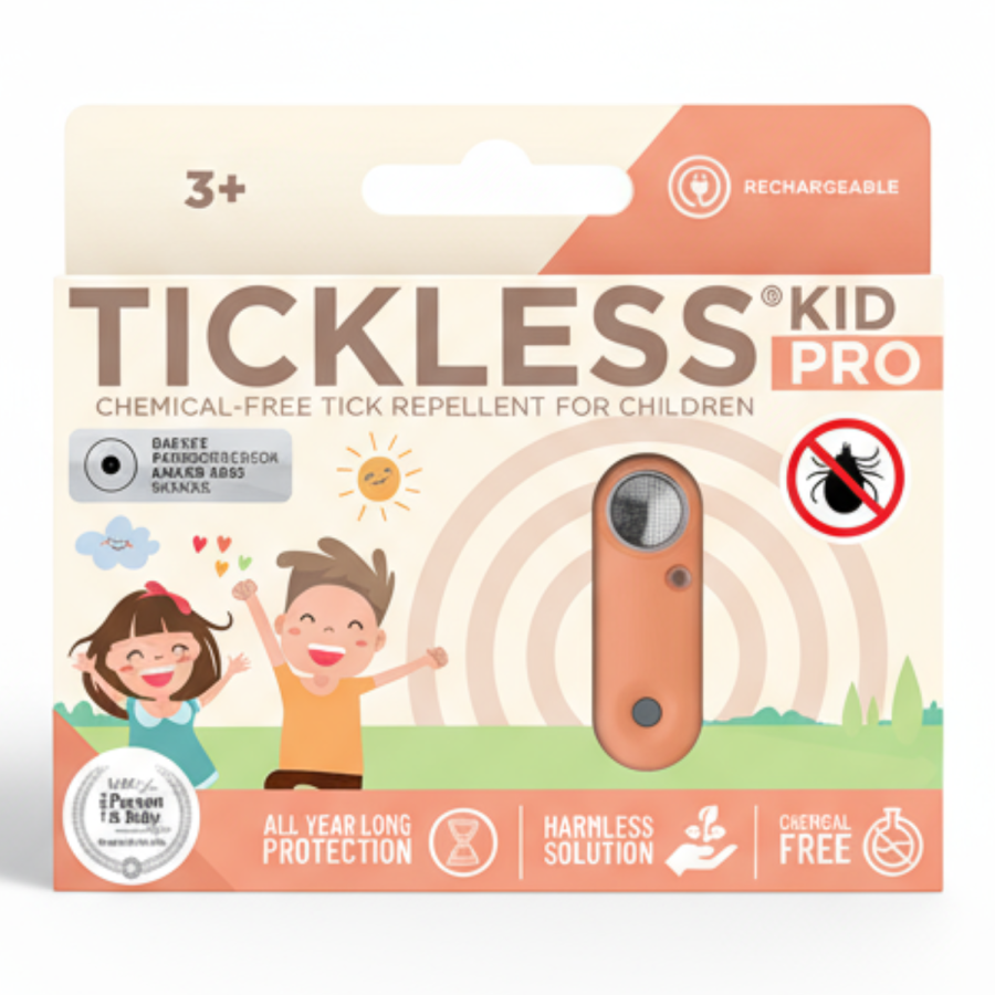 Ultradźwiękowe urządzenie chroniące przed kleszczami TICKLESS® Kid Pro Hot Peach