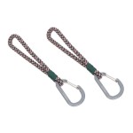 Uniwersalne sznurkowe zaczepy do torby do wózka, 2 szt. - green lavender / Lassig Casual Label
