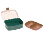 Zestaw na lunch: Lunchbox + Tritanowa butelka - bidon 460 ml Little Gang Smile - milky, ocean green / Lassig
