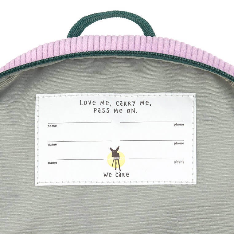 Plecak mini sztruks, Little Gang - Rainbow lilac / Lassig