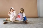 Plecak mini sztruks, Little Gang - Rainbow lilac / Lassig