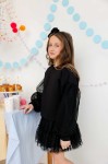Bluza Puf - Czarna / Manufaktura Falbanek