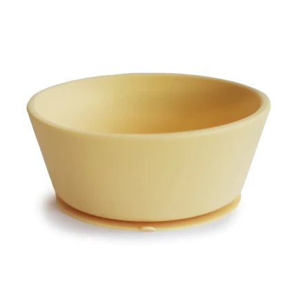 Miseczka silikonowa z przyssawką - Pale Daffodil / Mushie