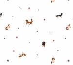 Pieski, cavaliery - otulacz muślinowy 100x100cm / Lullalove
