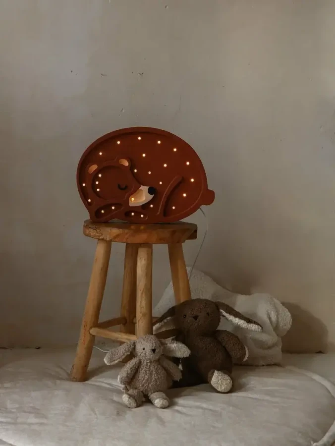 Lampa Little Lights Miś - Forest Brown / Little Lights