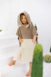 Ponczo kąpielowe Surf BUNNY - latte / Patulove