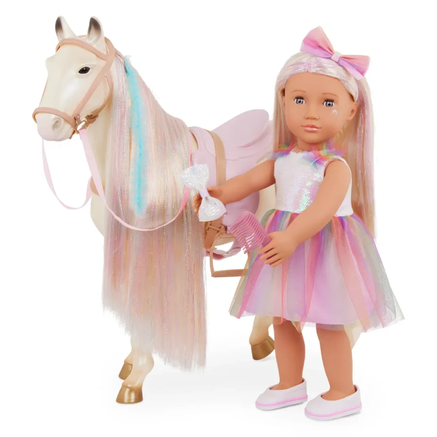 Baśniowy rumak dla lalki 46cm - ENCHANTING HORSE - do czesania i stylizacji / OurGeneration