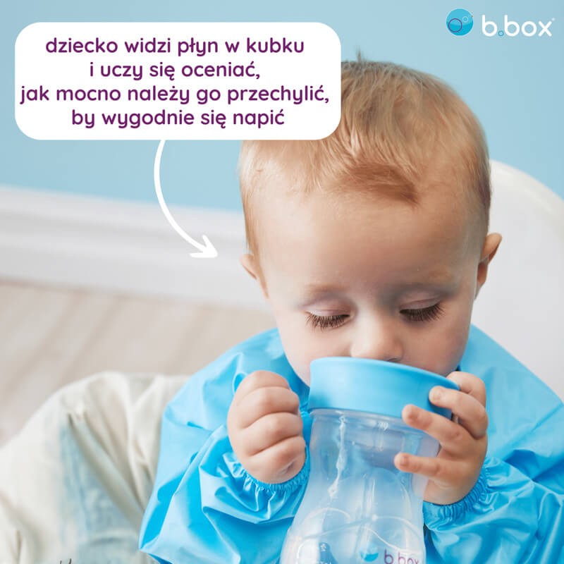 Kubek treningowy 240ml, Błękitny / b.box
