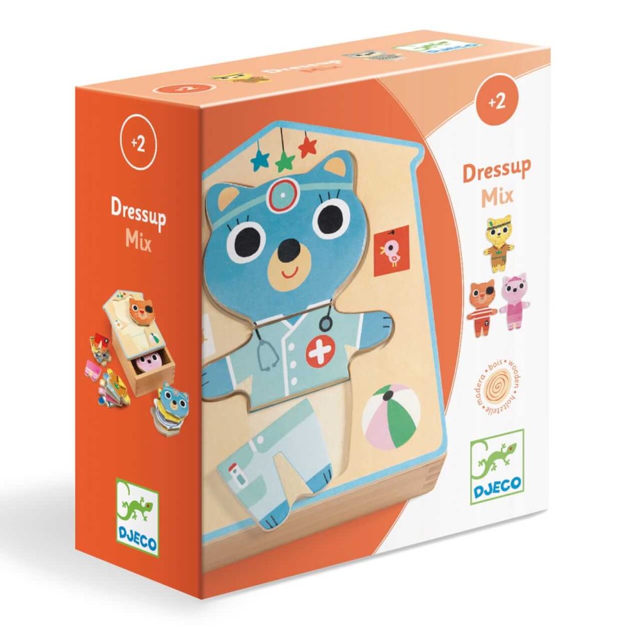 Drewniane puzzle PRZEBIERANKI / DJ01678