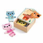 Drewniane puzzle PRZEBIERANKI / DJ01678