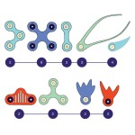 Układanka magnetyczna CLIXO Ocean Creatures