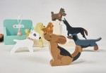 Drewniane figurki do zabawy - salon piękności dla psów / Tender Leaf Toys