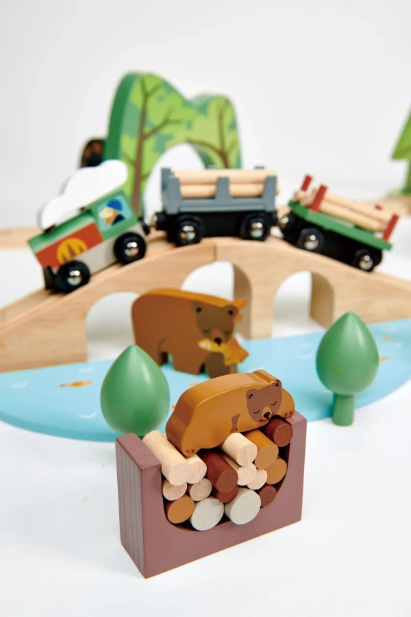Drewniana kolejka - Podróż po lesie / Tender Leaf Toys