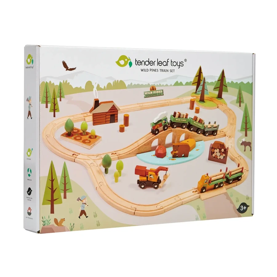 Drewniana kolejka - Podróż po lesie / Tender Leaf Toys