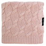 Kocyk z wełny merino WARKOCZ - pudrowy róż, kolekcja PREMIUM / Lullalove