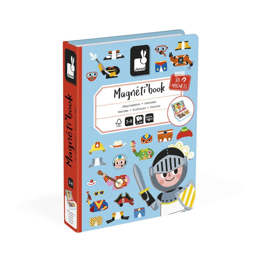 Magnetyczna układanka Kostiumy Chłopiec Magnetibook / Janod J02719