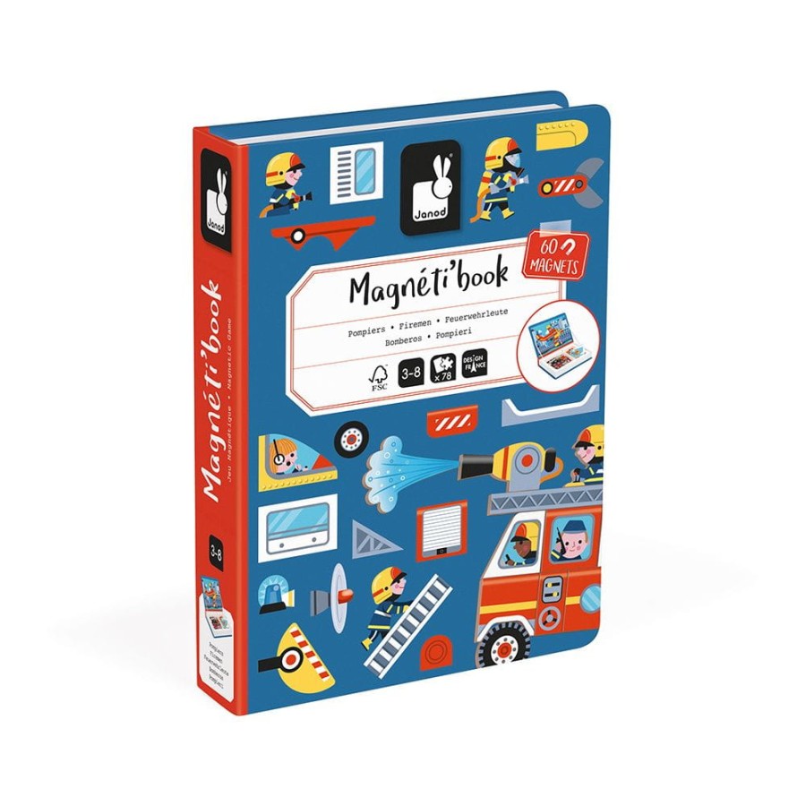 Magnetyczna układanka Straż pożarna Magnetibook / Janod