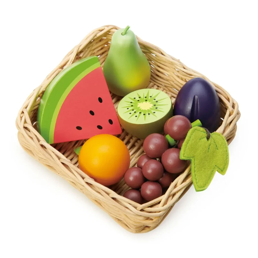 Wiklinowy koszyk z owocami / Tender Leaf Toys