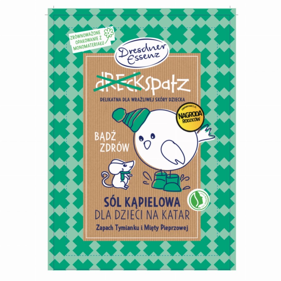 Bądź zdrów! Naturalna prozdrowotna sól do kąpieli z tymiankiem, 50 g / Dresdner Essenz