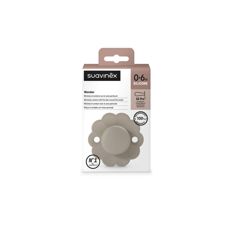 Smoczek fizjologiczny SX Pro WONDER - gray clouds / Suavinex