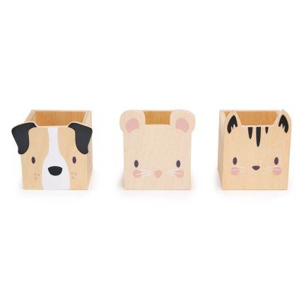 Drewniane organizery na przybory szkolne / Tender Leaf Toys