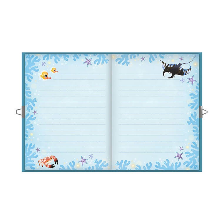 Zestaw kreatywny Sekretny notes Magic Ocean 7+ / Janod