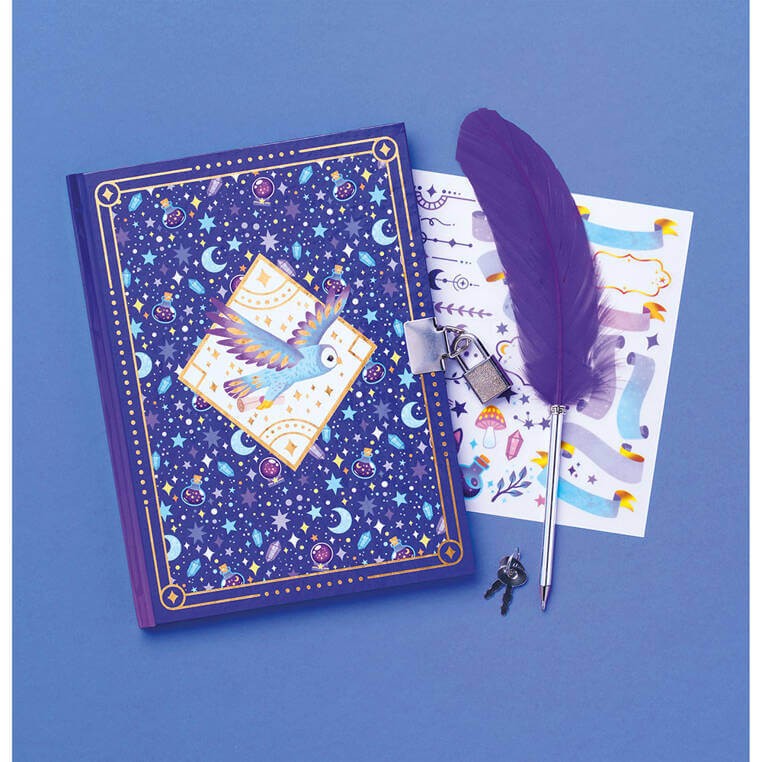 Zestaw kreatywny Sekretna księga Magic School 7+ / Janod