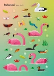 Lubię naklejać. Flamingi / Wydawnictwo Wilga
