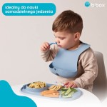 Śliniak z otwartą kieszonką niebieski / b.box