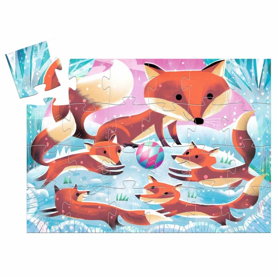 Puzzle tekturowe RUDY LISEK 24 elementy / Djeco