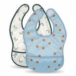 Zestaw śliniaków wodoodpornych 6m+ Happy Rascals Smile sky blue / Lassig