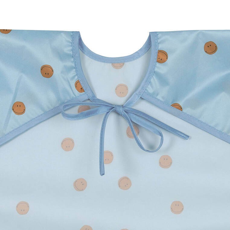 Zestaw śliniaków z długim rękawem 6m+ Happy Rascals Smile sky blue / Lassig
