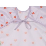 Zestaw śliniaków z długim rękawem 6m+ Happy Rascals Heart lavender / Lassig