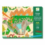 Kolorowanki na drewnie ŚWIAT DINOZAURÓW / Djeco