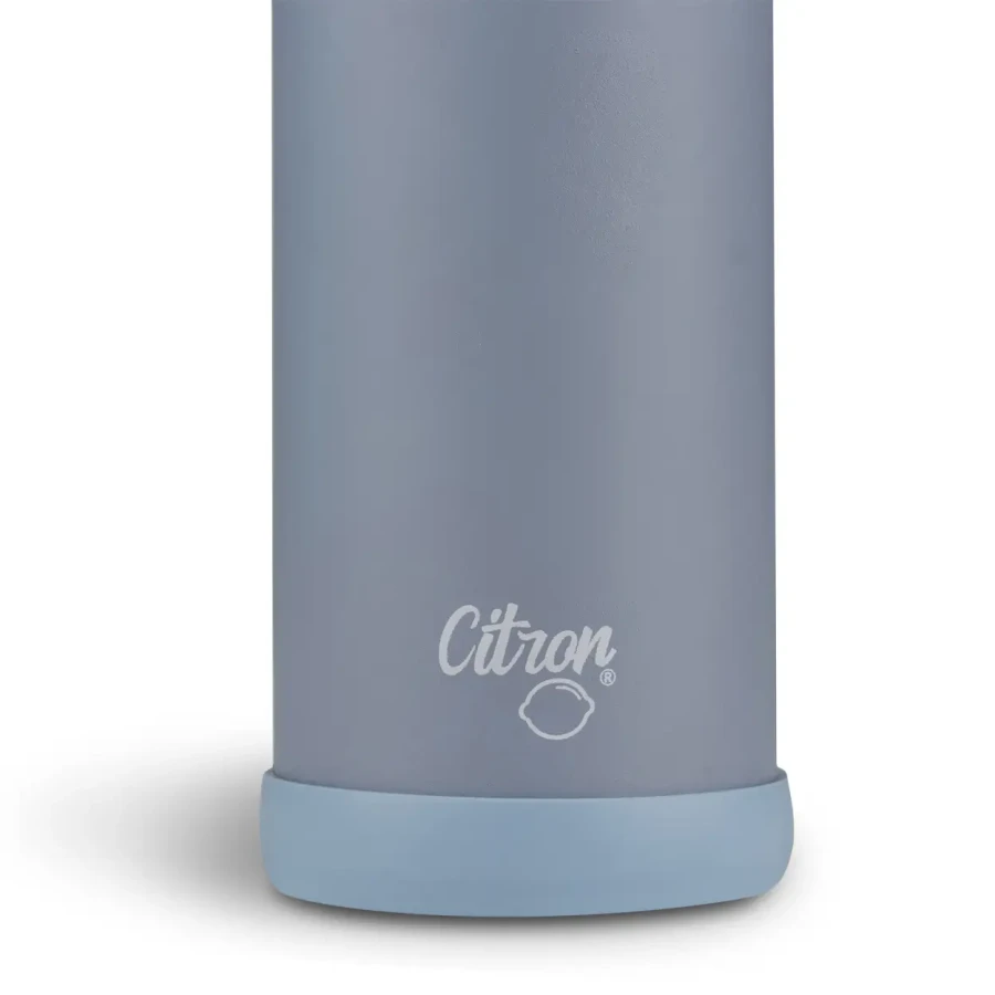 Butelka termiczna ze stali nierdzewnej 500ml - Dusty Blue / Citron
