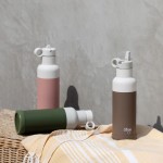 Butelka termiczna ze stali nierdzewnej 500ml - Brown / Citron