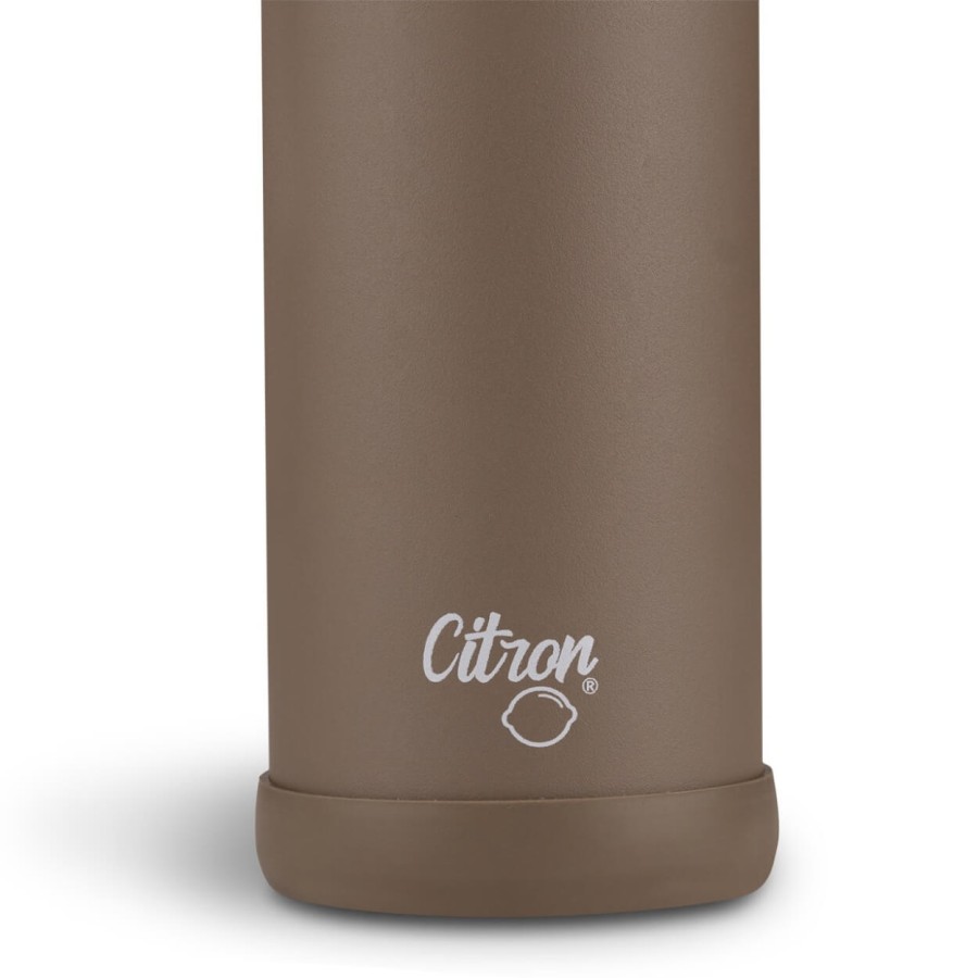 Butelka termiczna ze stali nierdzewnej 500ml - Brown / Citron