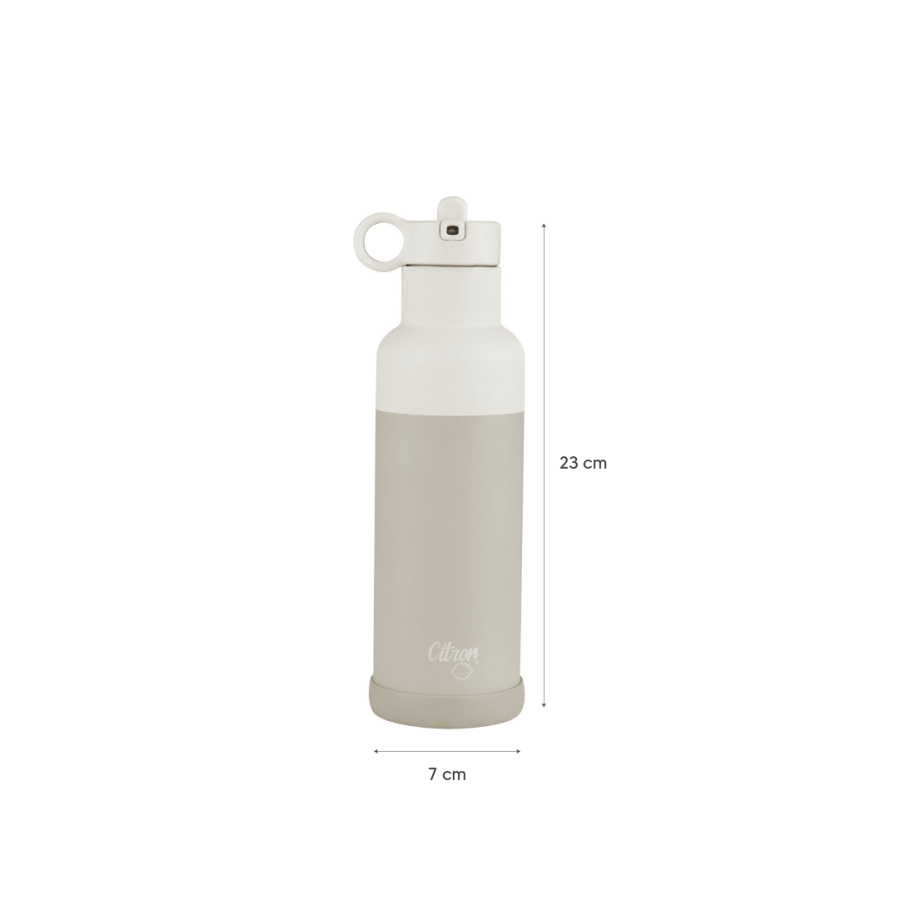 Butelka termiczna ze stali nierdzewnej 500ml - Brown / Citron