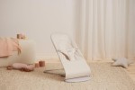 BABYBJORN - leżaczek BALANCE SOFT WOVEN, JERSEY Tri Fabric, Jasny Beż