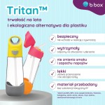 Tritanowa butelka ze słomką Blue Slate / b.box