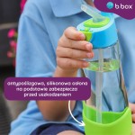 Tritanowa butelka ze słomką Blue Slate / b.box
