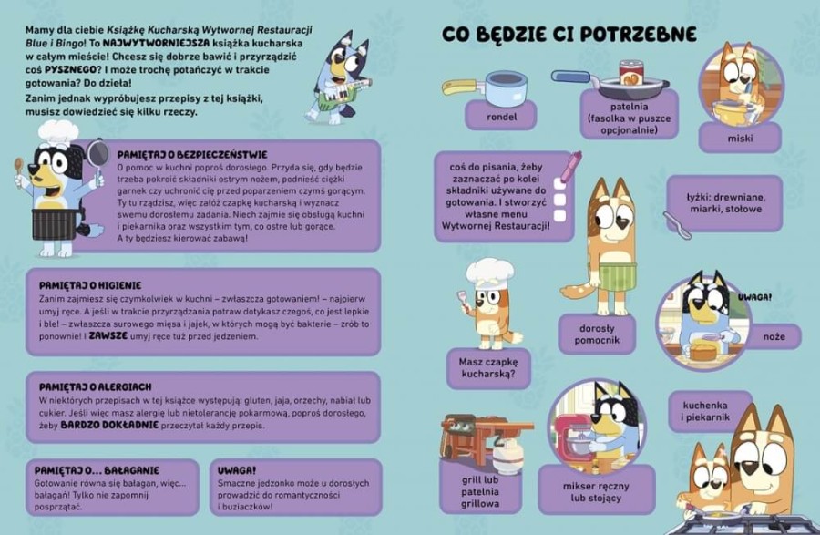 Bluey i Bingo. Książka kucharska Wytwornej Restauracji / HarperCollins