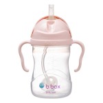 Bidon ze słomką 240 ml, różowy / b.box