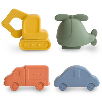 Zestaw do Kąpieli - Vehicles 4-pack / Mushie
